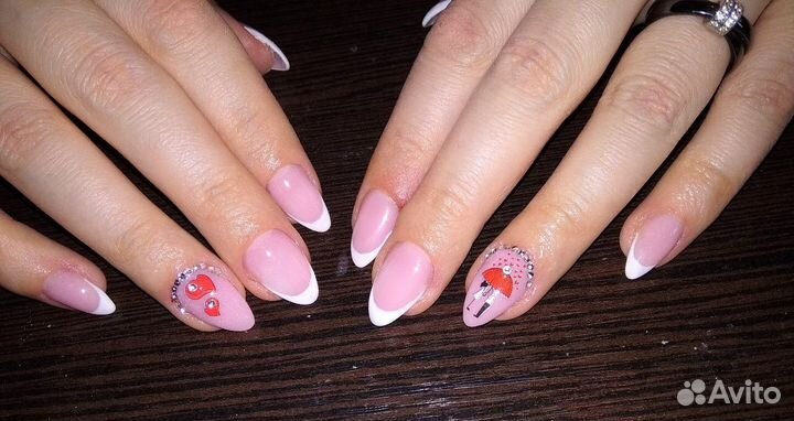 Наращивание ногтей, гель - лак