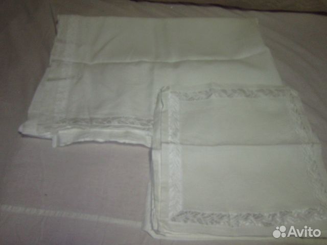 Скатерть из льна и салфетки