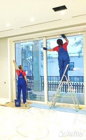 Уборка квартир, домов. Помывка окон