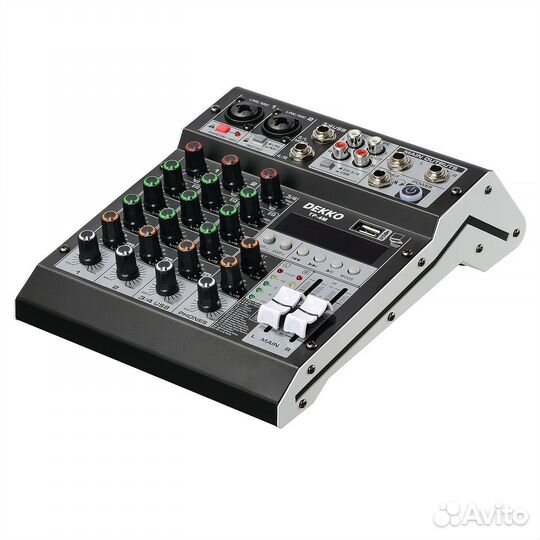 Микшерный пульт dekko TP-4M (4х канальный)