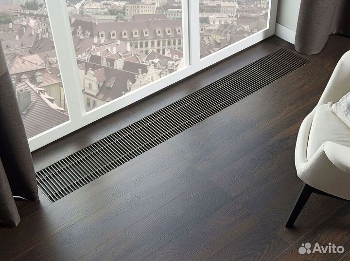 Конвектор внутрипольный водяной