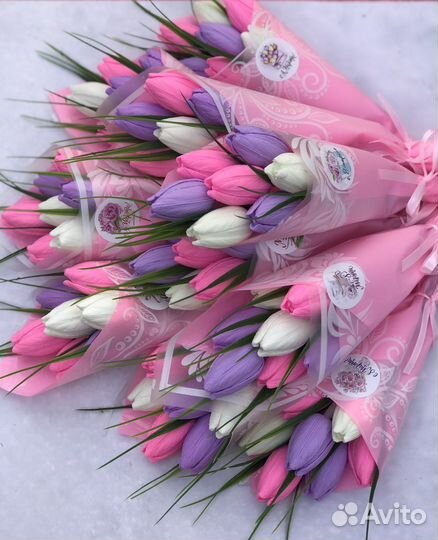 Мыло ручной работы Букет Тюльпанов