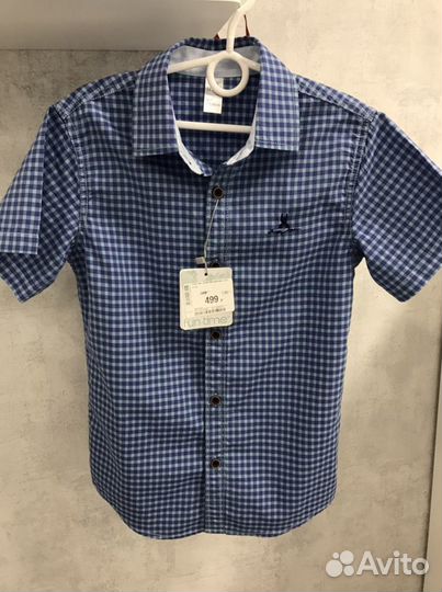 Рубашки новые GeeJay, на 134 рост