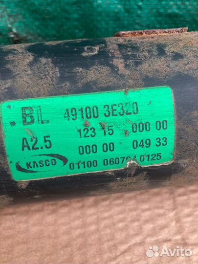 Вал карданный задний Kia Sorento 2006-2009