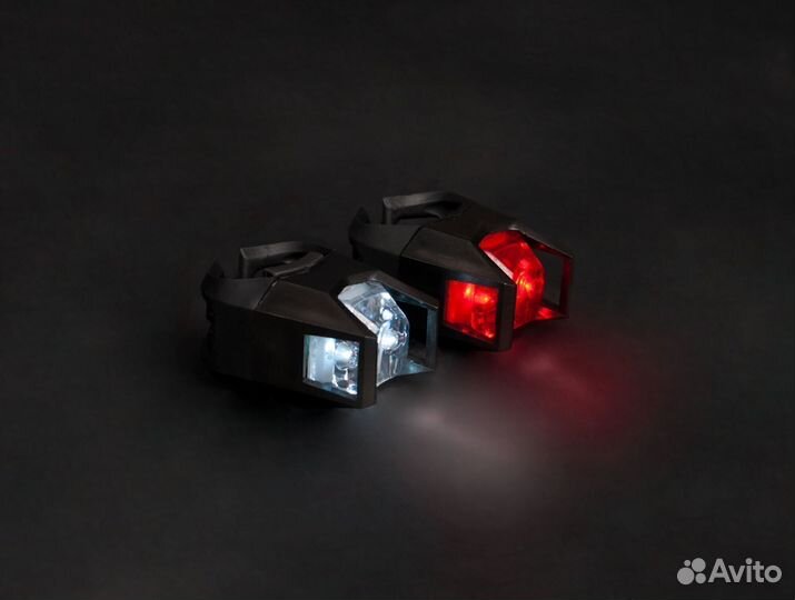 Комплект фонарей STS DC-007 красный свет черный Vo