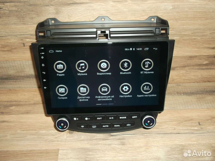 Магнитола Honda Accord 7 Android GPS