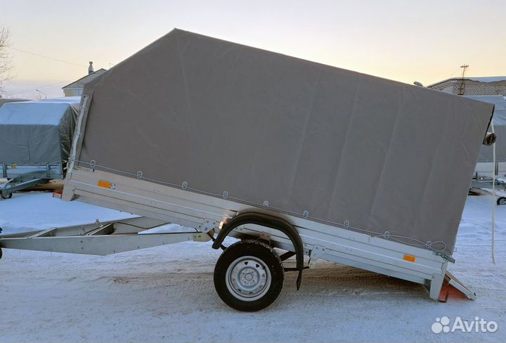 Прицеп оцинкованный 3.2х1.4 с тентом 