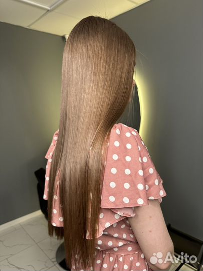 Кератиновое выпрямление волос, ботокс, модель