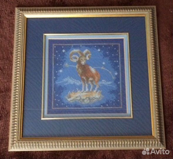 Вышивка. Овен