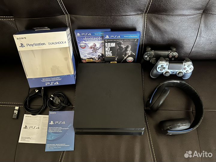 Sony playstation 4 slim 1tb с играми