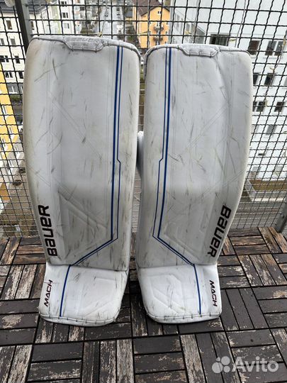 Щитки Bauer Hyperlite+Mach. Senior L, сделаны на з