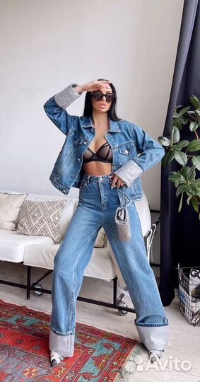 Джинсы и куртка Alexander Wang