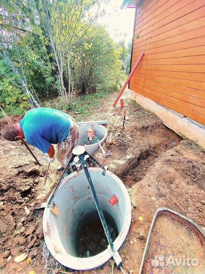 Колодец питьевой. Септик из колец под ключ