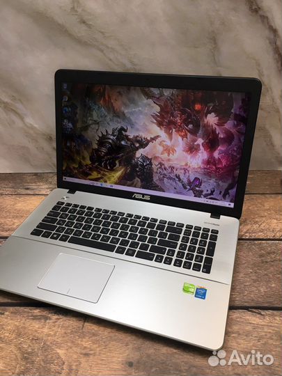 Игровой asus 17.3, i5, 8gb, ssd + hdd, nvidia