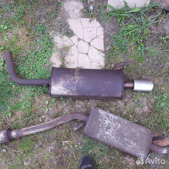 Выхлопная труба Глушитель ауди 80 б4