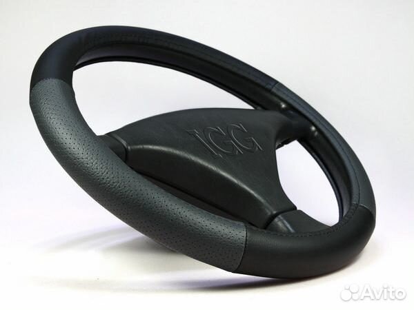 Оплетка для руля Классика M(37-38см) экокожа че