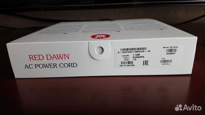 Nordost red dawn power cord 1.5 м