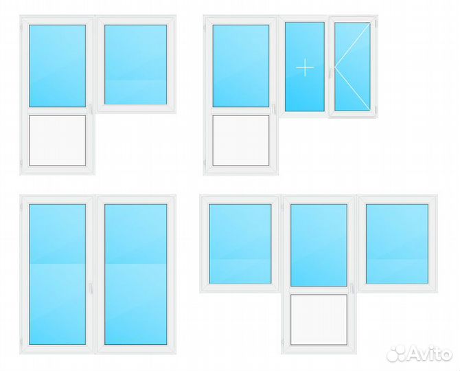 Балконные спарки пвх