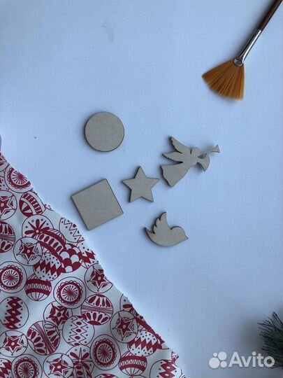 Заготовка деревянная мини птичка для декора