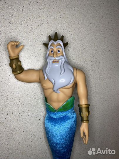 Тритон кукла дисней принцессы русалочки Ариэль
