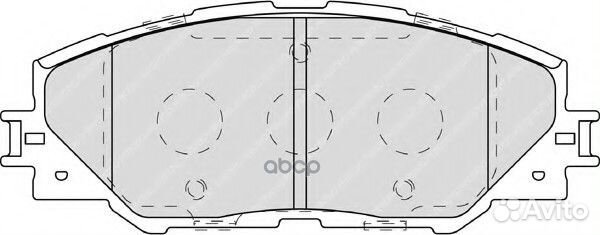 Колодки тормозные 04465-42180 toyota