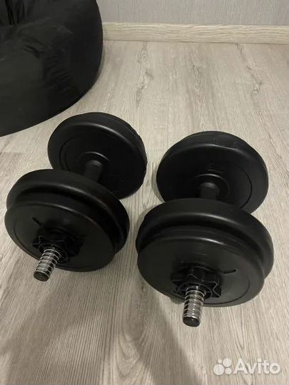Новые гантели, разборные по 7кг, 2 штуки