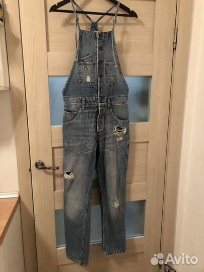 Комбинезон карго джинсовый h&m 40 размер