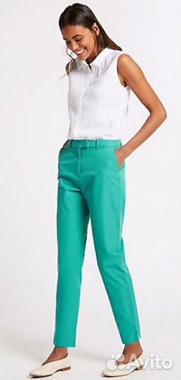 Брюки чинос средней посадки 7/8 Marks&Spencer