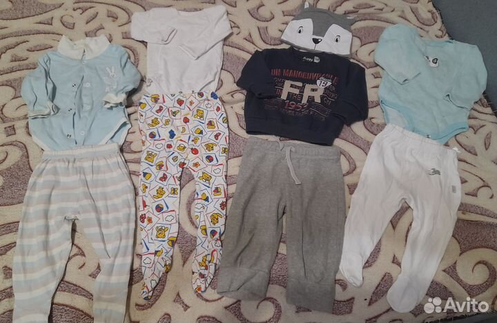 Вещи пакетом для мальчика 68 р