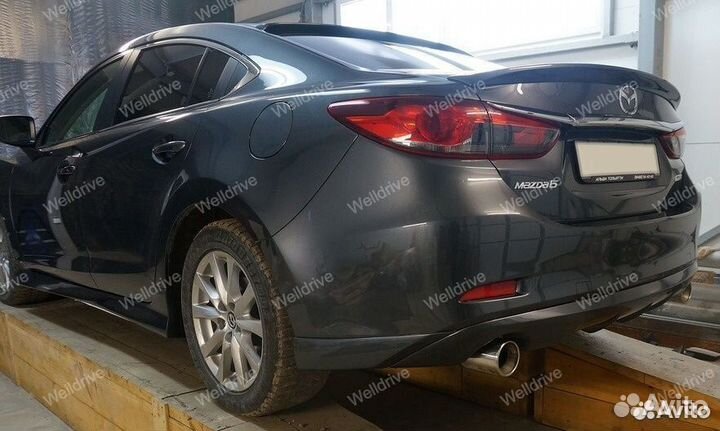 Накладки на пороги Mazda 6 GJ абс пластик