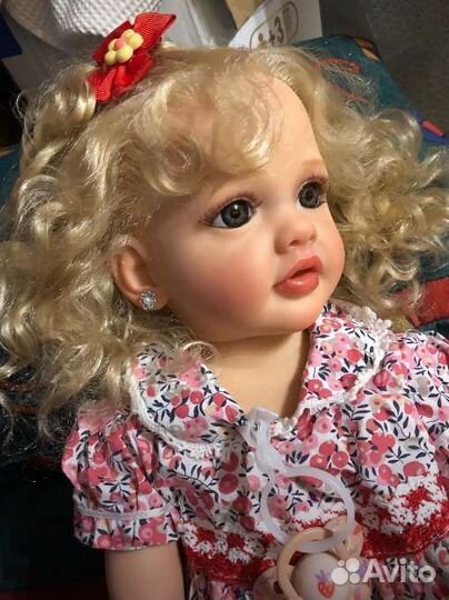 Кукла реборн силиконовая, блондинка