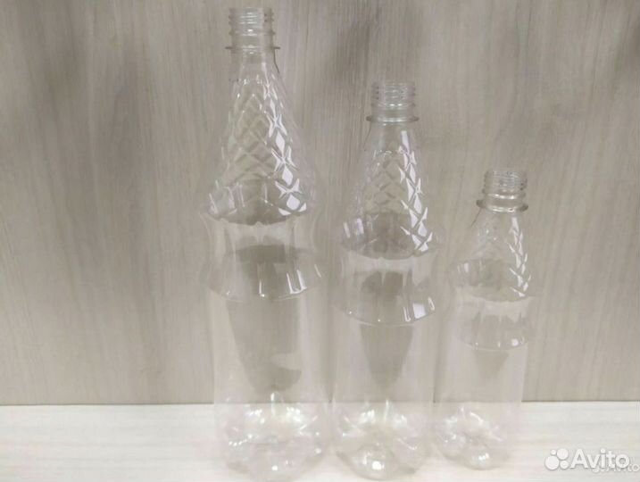 Пэт бутылка 1 литр (упаковка 120 шт) с пробками