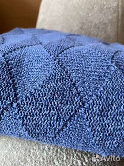 Плед детский хлопковый вязаный amarobaby