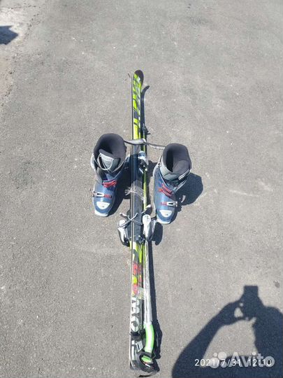 Горные лыжи + палки + ботинки