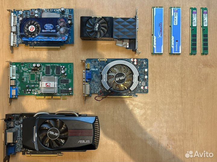 DDR3 Комплект видеокарт gtx 650 1gb, gt 630 2gb