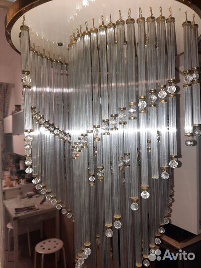 Люстра хрустальная винтаж чсср