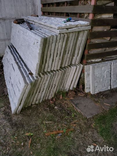 Забор бетонный декоративный плиты для забора бу