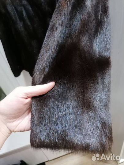Шуба норковая с капюшоном 44 46 автоледи