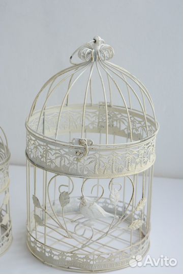 Декоративная клетка металлическая большая 1 шт