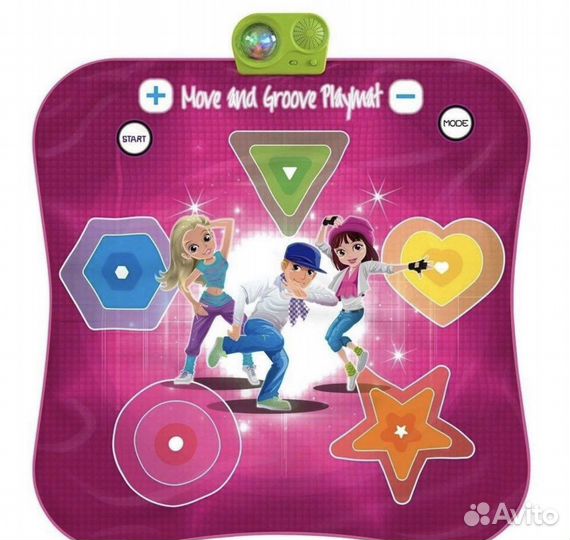 Танцевальный коврик с диско подсветкой