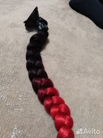 Коса на мотошлем