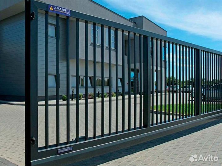 Откатные ворота для дома 6х2м