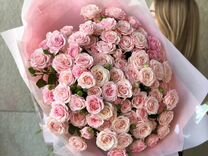 Букет цветов кустовые пион розы,доставка