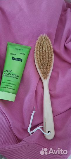 Антицеллюлитный массажный крем+щетка