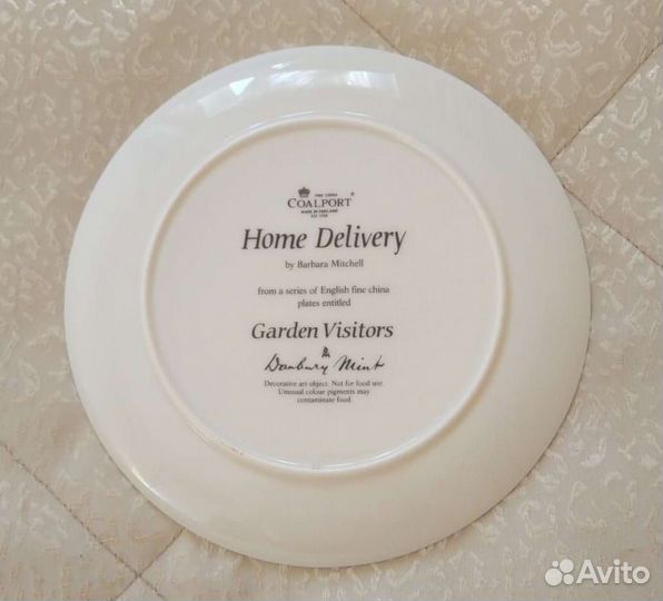 Тарелка декоративная Coalport Англия Б. Митчелл