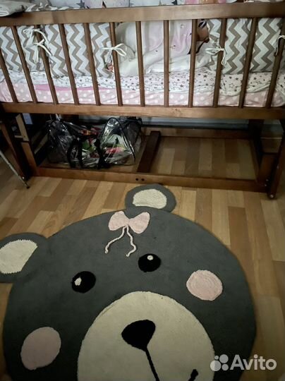 Детский коврик вязаный