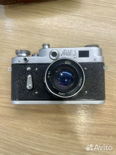 Пленочный фотоаппарат фэд-3 в чехле СССР