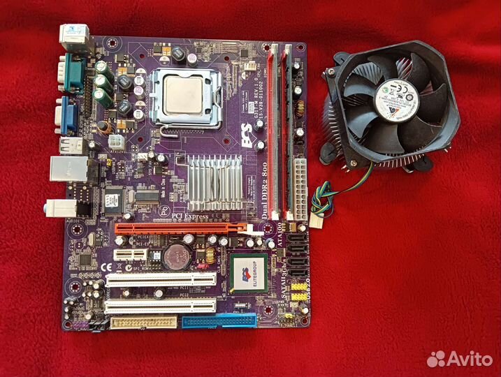 Материнская плата с процессором