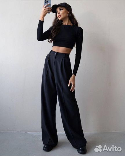 Классические свободные брюки 2 цвета