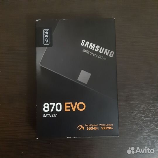 Новый ssd Samsung 870 evo 500gb
